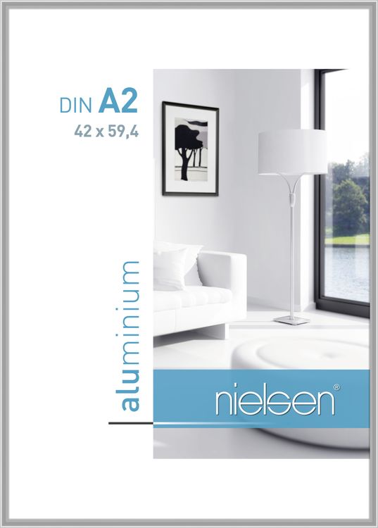 Alurahmen Silber matt DIN A2 42 x 59,4 cm